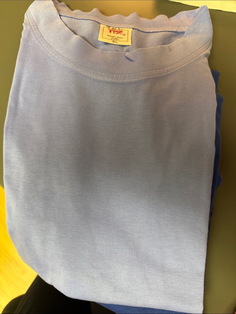 Soft Light Blue mensCrewneck T-Shirt - XL